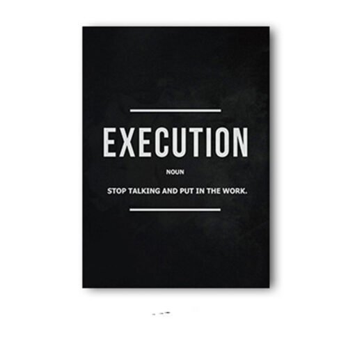 Inspirational Office Canvas - Grind, Hustle, Execution - Image 2